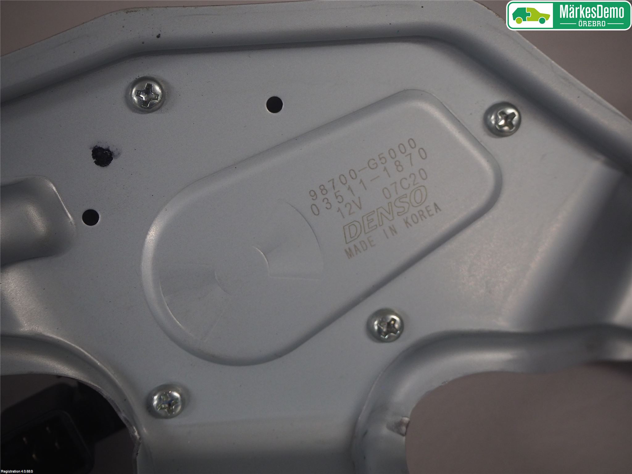 Kia NIRO (DE) 17-22 Torkarmotor Baklucka