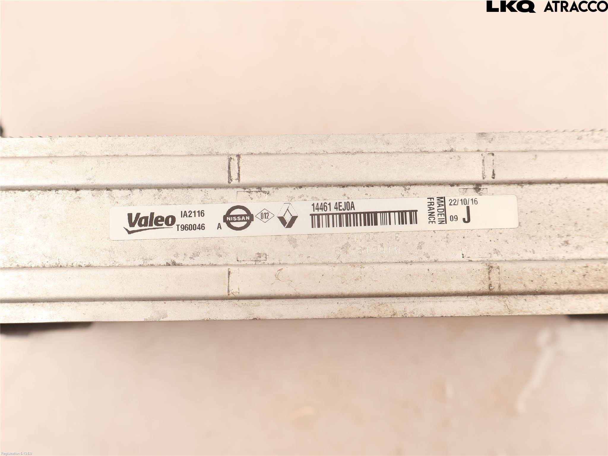 Nissan QASHQAI 14-17 Laddluft-Intercooler Kyl