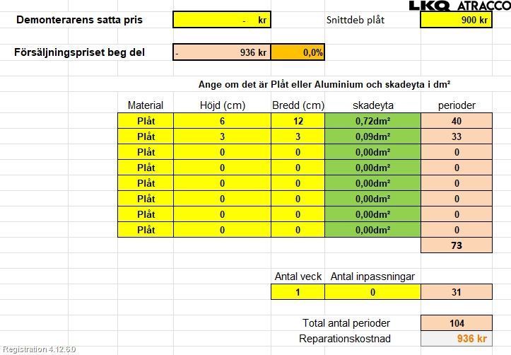 Audi A4/S4 08-11 Dörr Bak Vänster