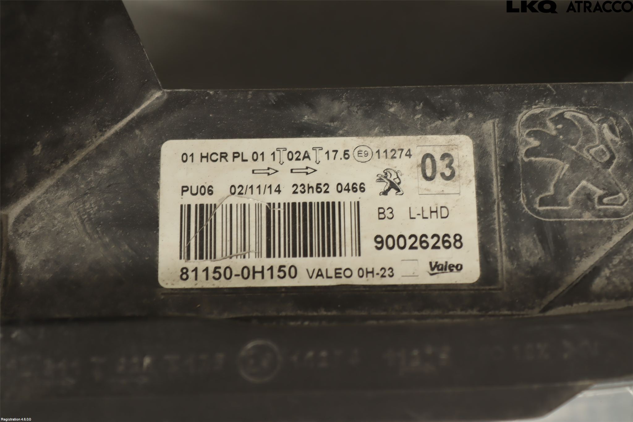 Peugeot 108 15-22 Strålkastare Vänster