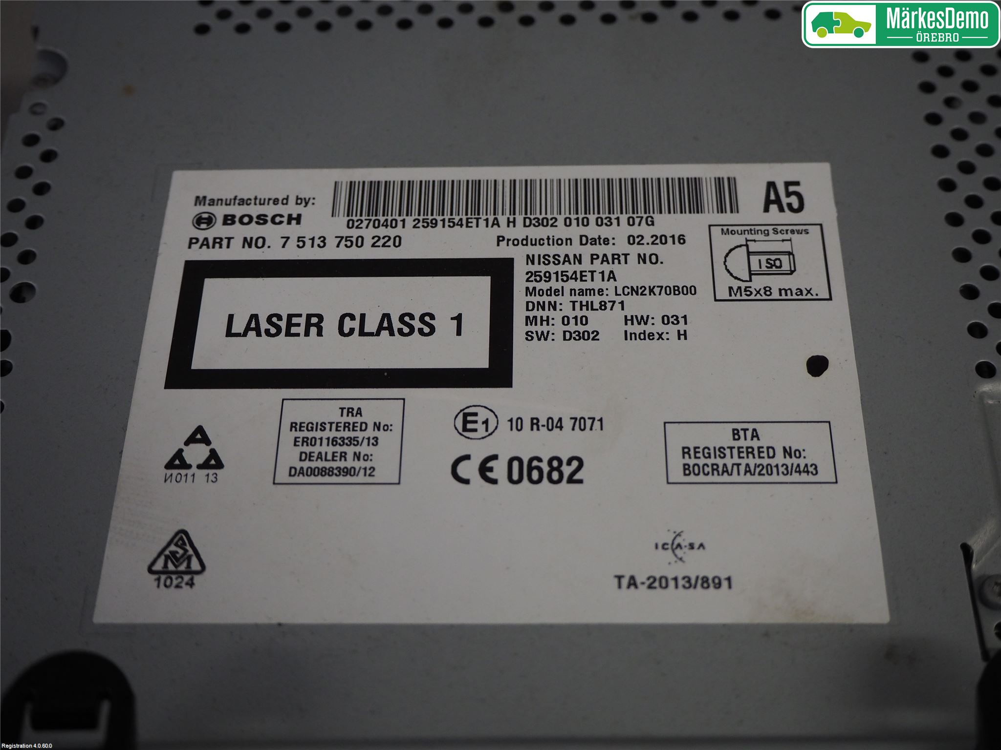 Nissan QASHQAI 14-17 Cd Radio - Multimediapanel