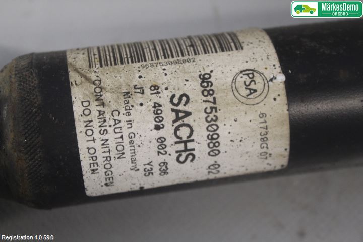 Peugeot PARTNER 16-18 Stötdämpare Bak