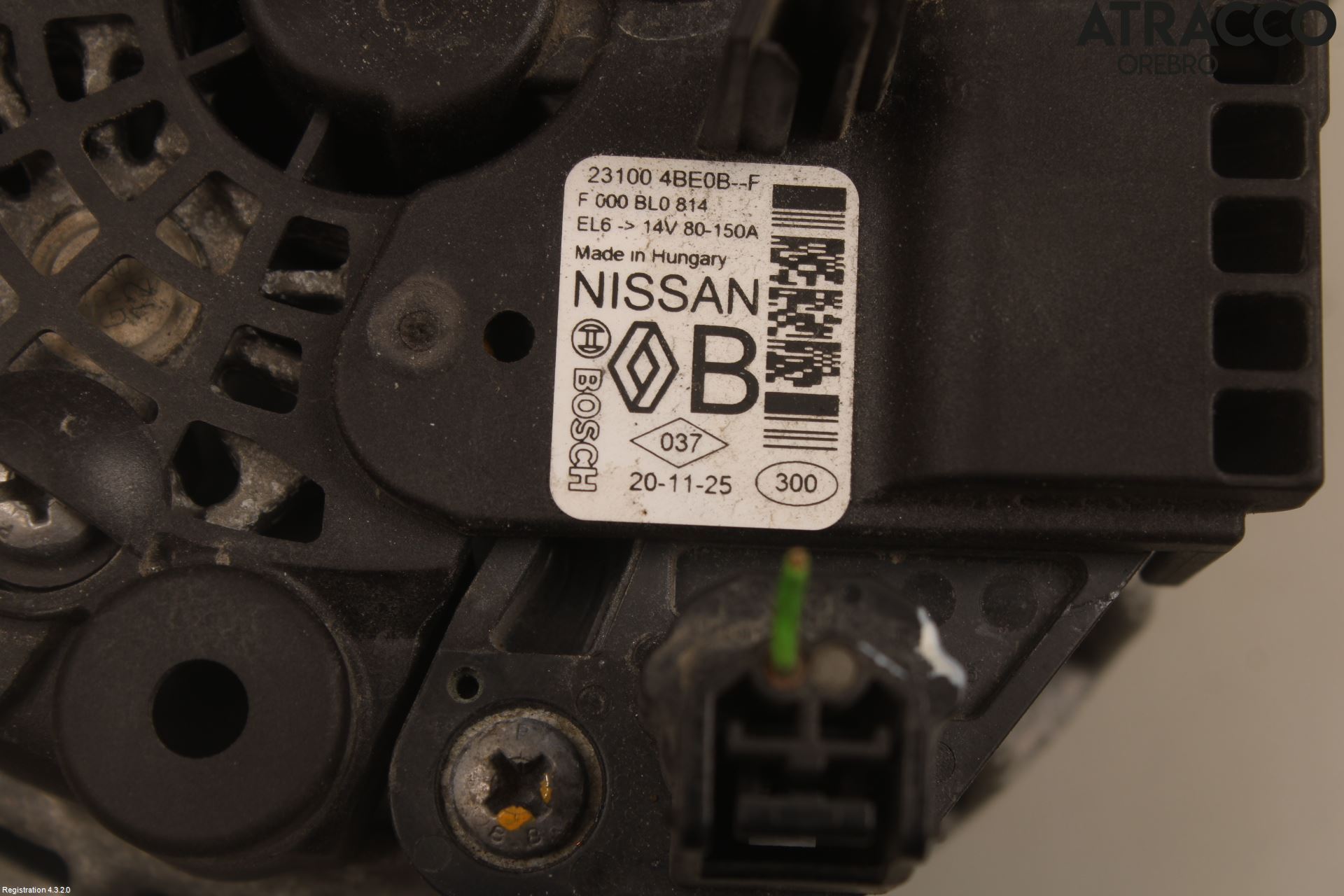 Nissan QASHQAI 17-21 Generator