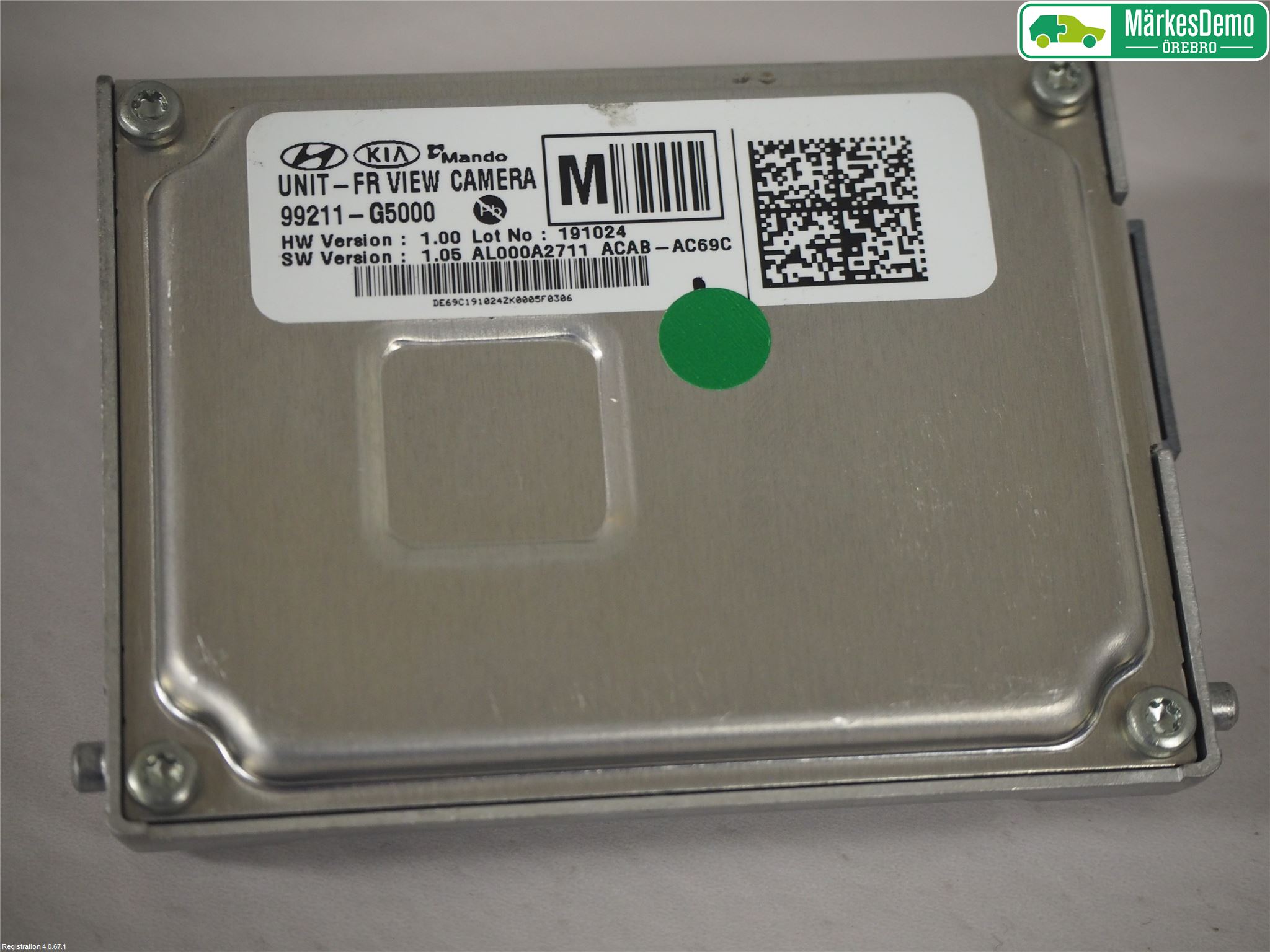 Kia NIRO (DE) 17-22 Parkeringshjälp Kamera