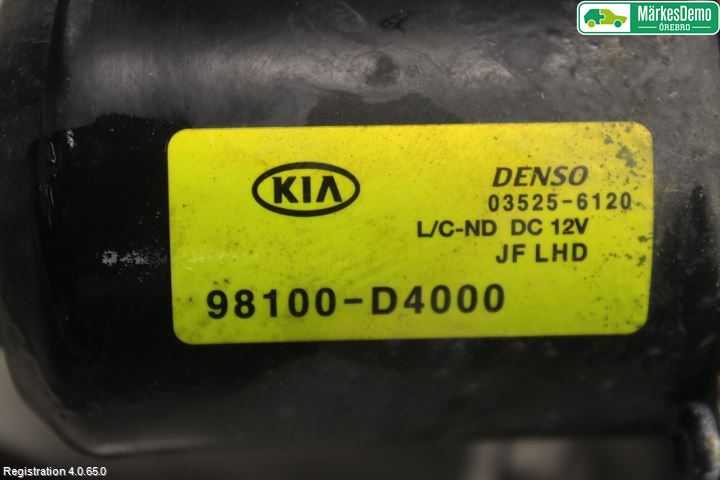 Kia OPTIMA 16-20 Torkarmotor Vindruta