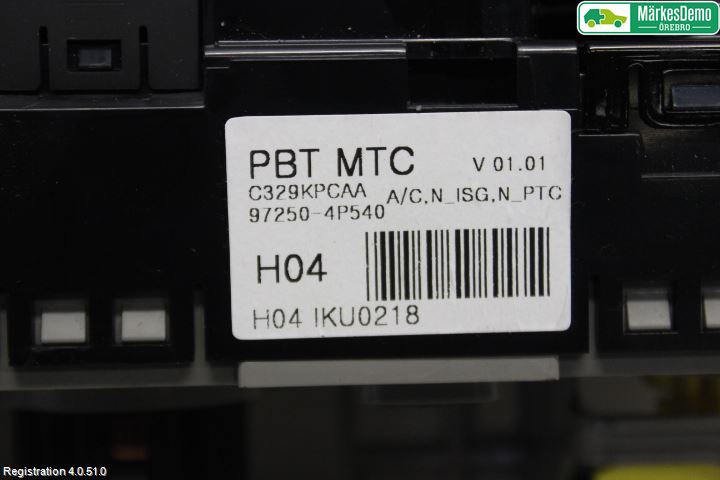 Hyundai i20 PB 09-14 Ac Styrenhet Ac Manöveren