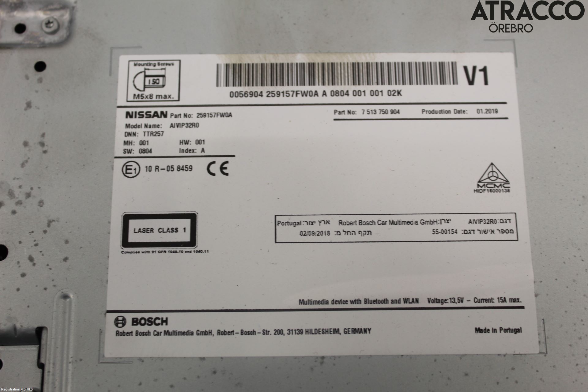 Nissan QASHQAI 17-21 Cd Radio - Multimediapanel
