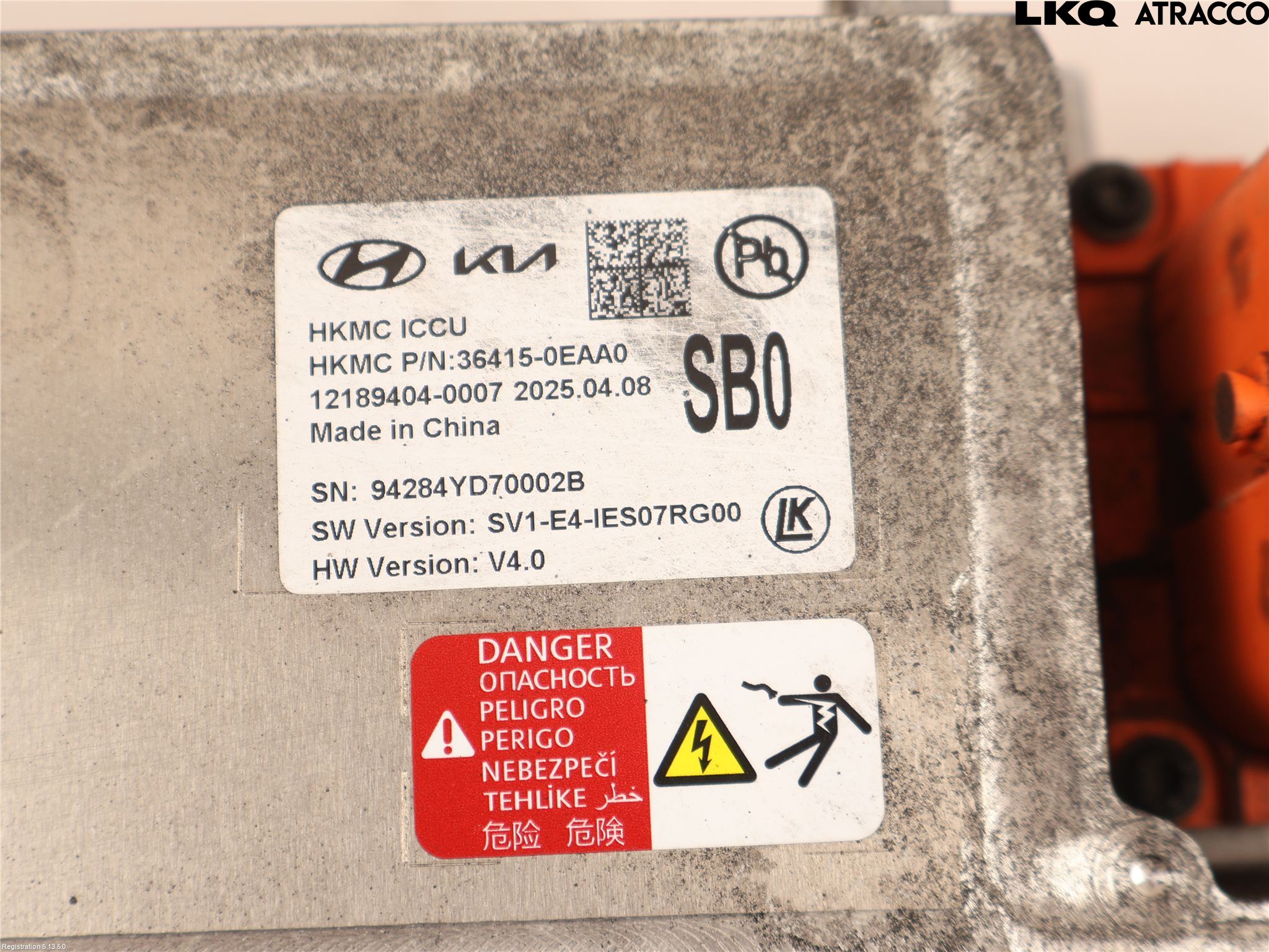 Kia EV6 (CV) 22- Batteriladdare Högspänning