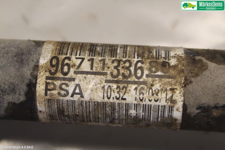 Citroen BERLINGO 08-18 Drivaxel Fram Höger