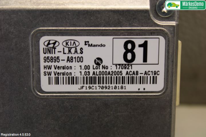 Kia OPTIMA 16-20 Sensor Aktivt Kollisionsskydd