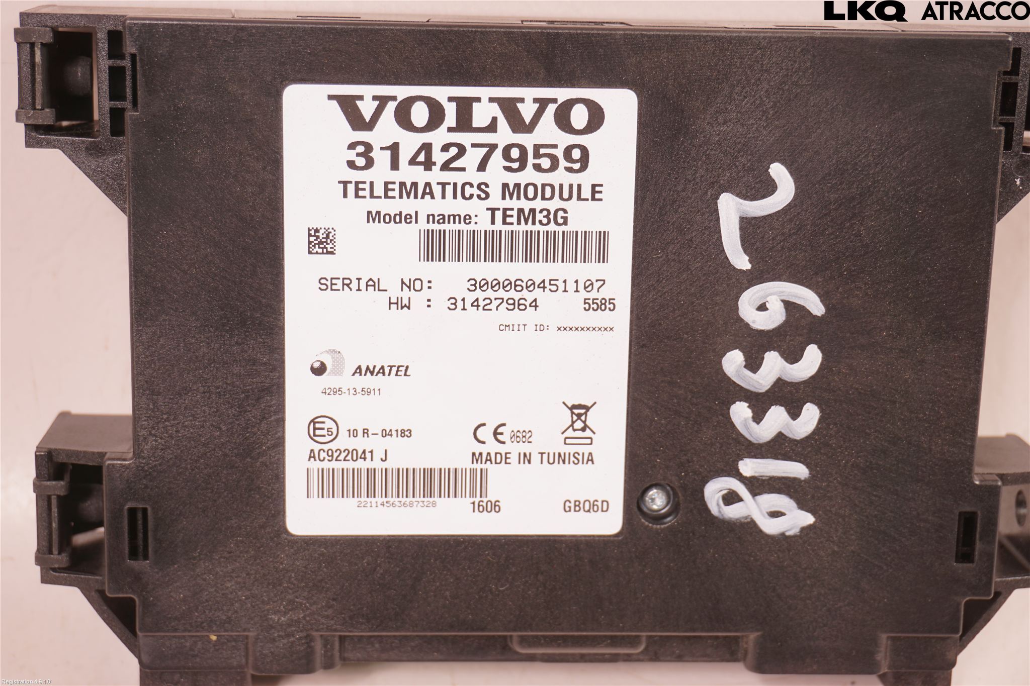 Volvo V70 14-16 Styrenhet Tal