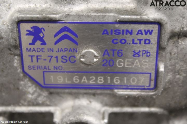 Citroen COTROEN C3 17-24 Växellåda Automat