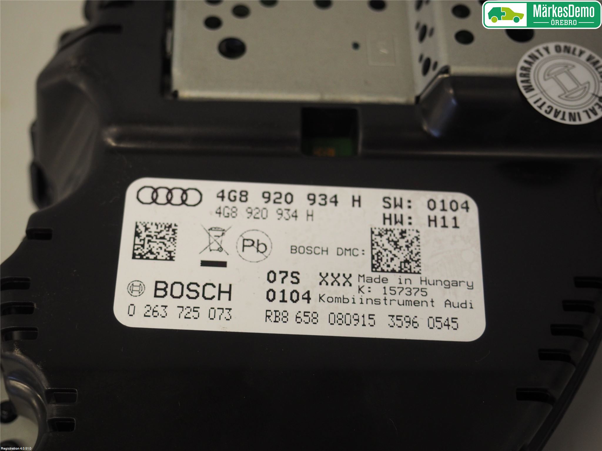 Audi A7/S7 4G 11-17 Instrument Komb