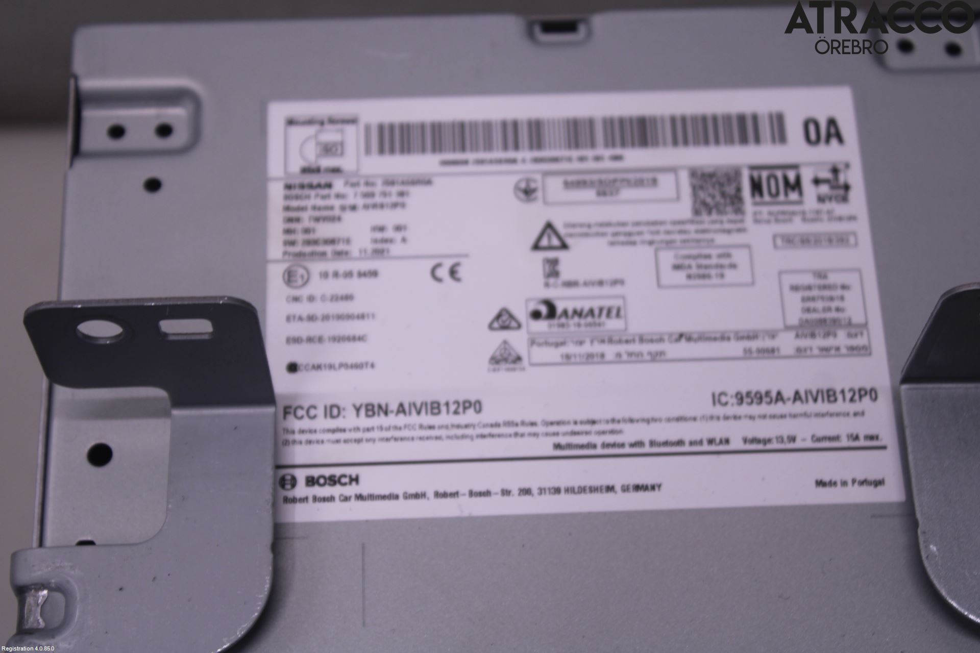 Nissan LEAF 18- Cd Radio - Multimediapanel