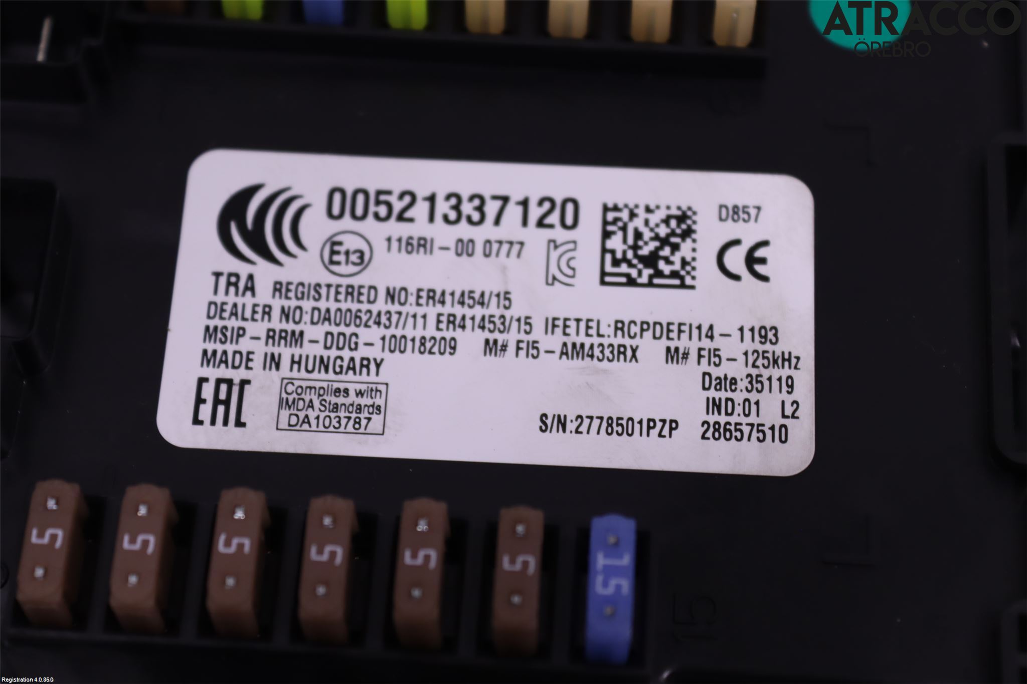 Fiat TIPO/CROSS 16- Säkringsdosa-Elcentral