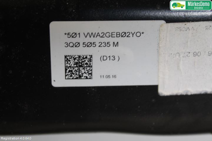 Volkswagen VW PASSAT 15-19 Bakaxelbalk