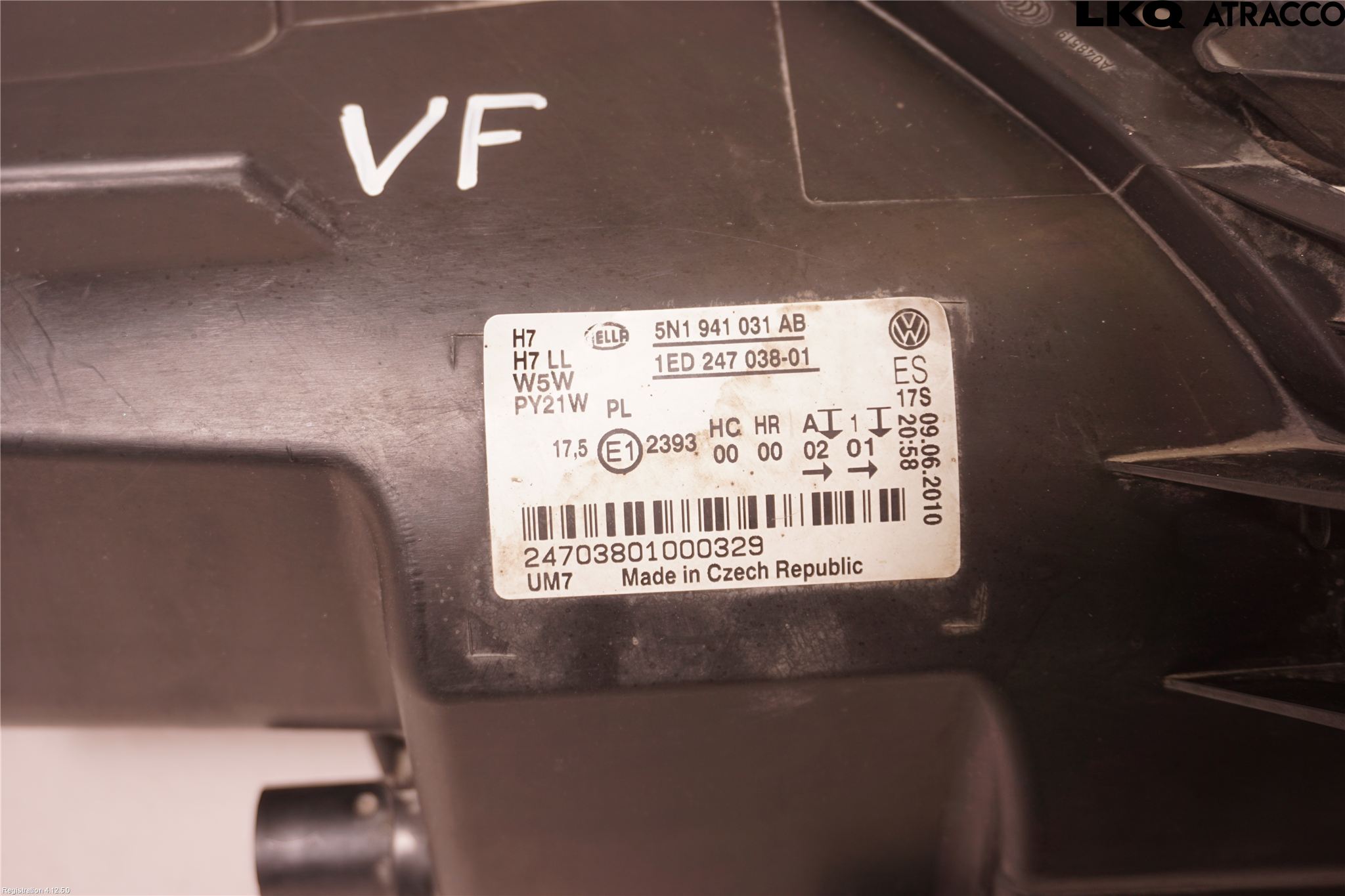 Volkswagen VW TIGUAN 07-16 Strålkastare Vänster