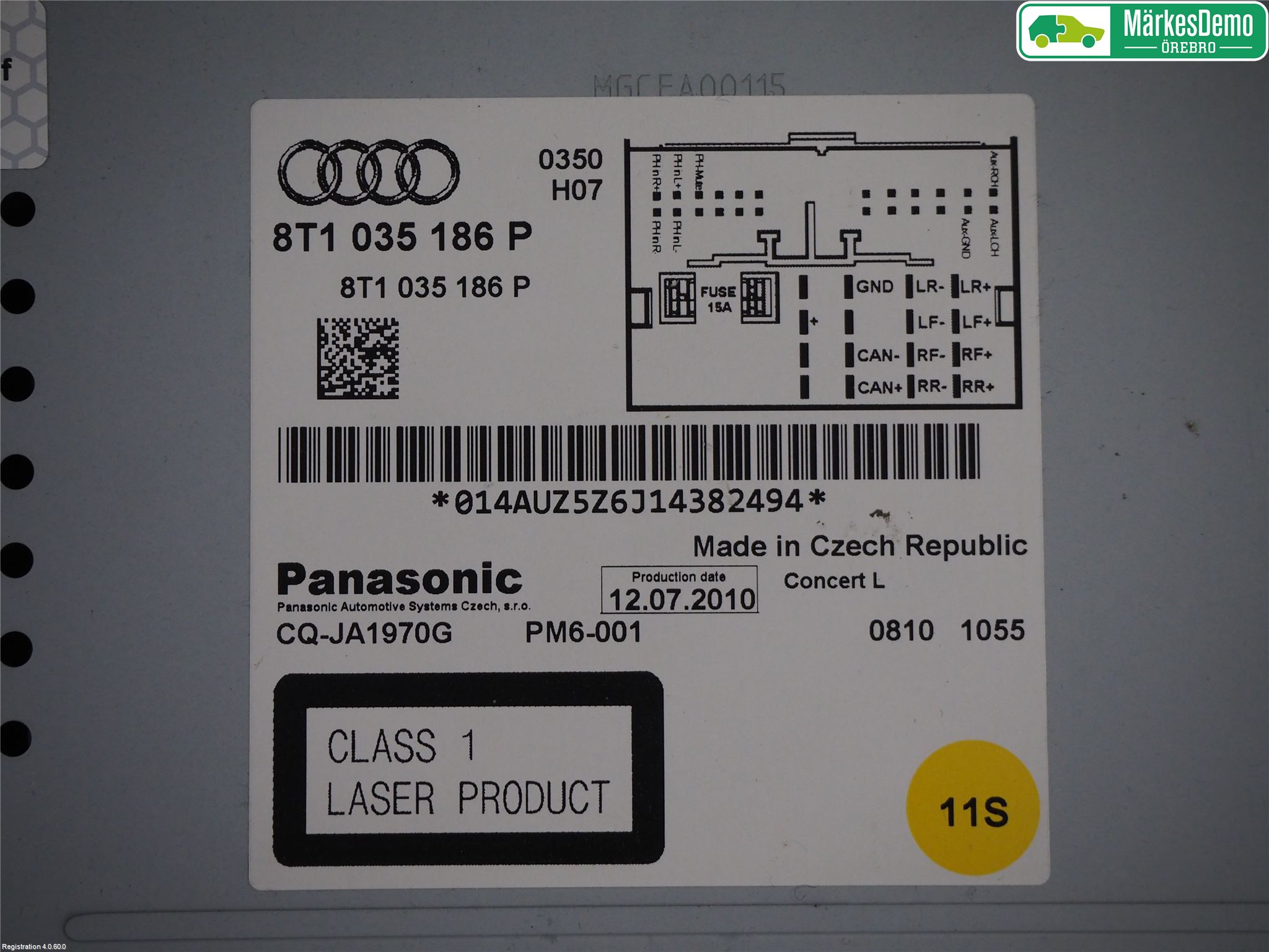 Audi A5 07-16 Cd Radio - Multimediapanel