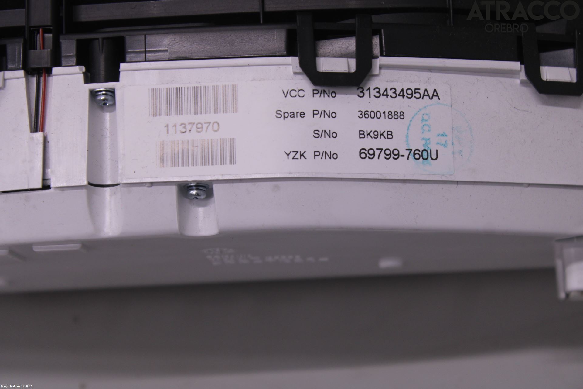 Volvo V60 11-13 Instrument Komb