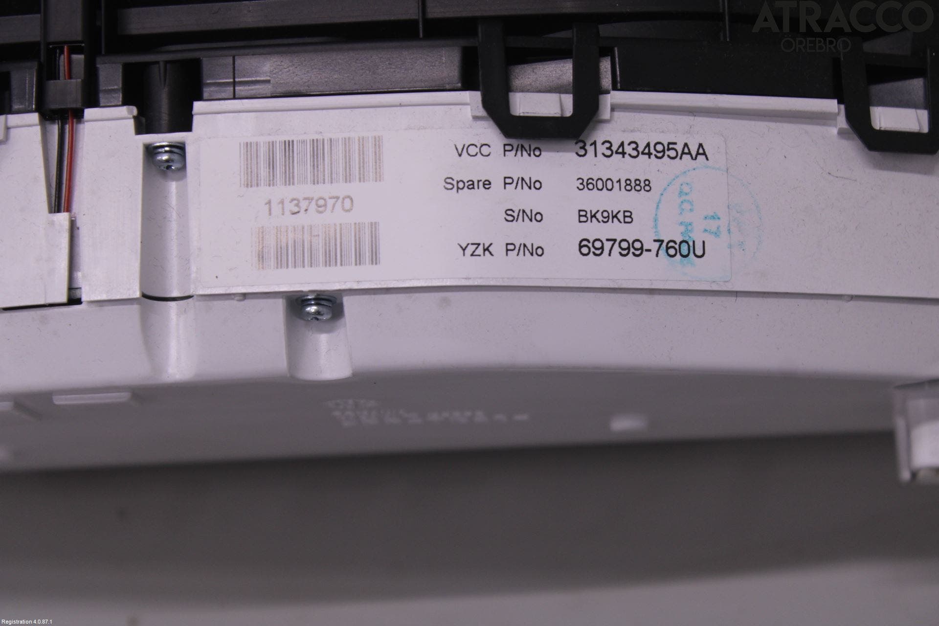 Volvo V60 11-13 Instrument Komb