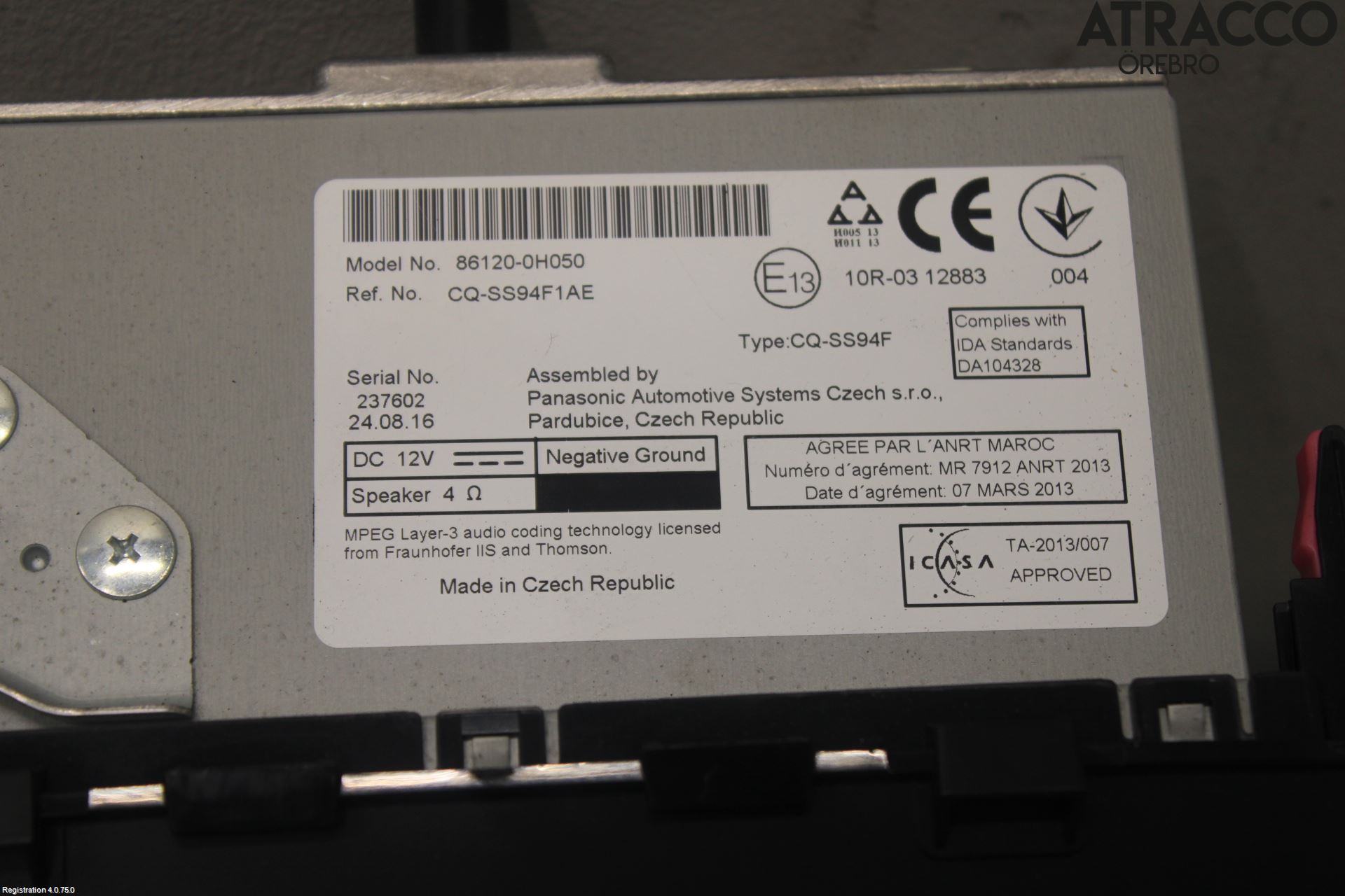 Citroen C1 14-22 Cd Radio - Multimediapanel