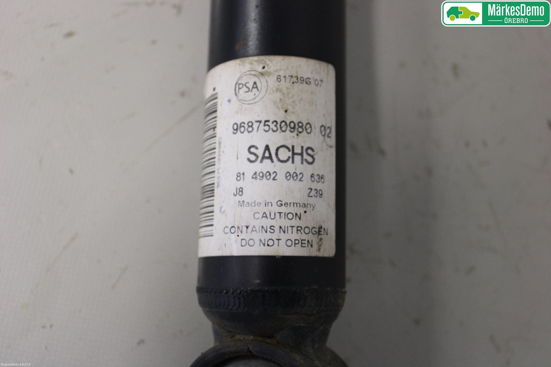 Citroen BERLINGO 08-18 Stötdämpare Bak