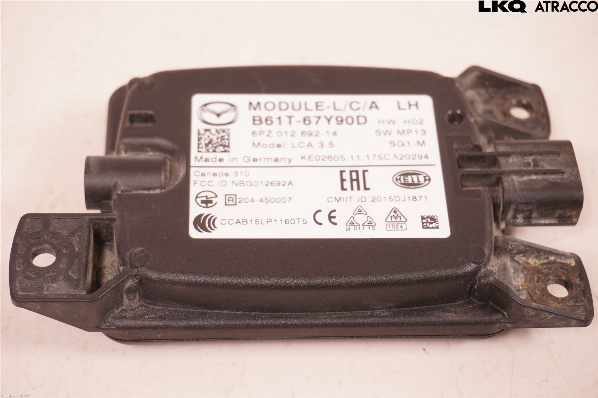Mazda 3 III 14-19 Sensor Aktivt Kollisionsskydd