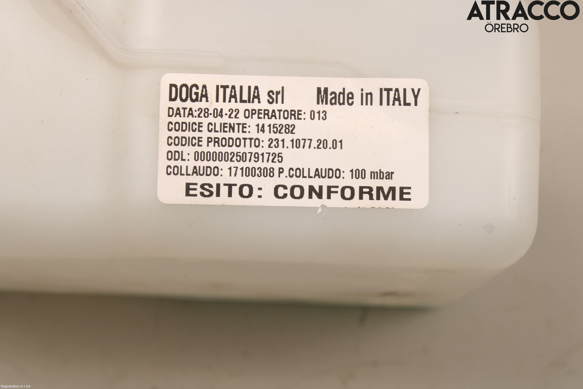 Mopedbil Ligier LIGIER JS 60 Spolartank Vindruta