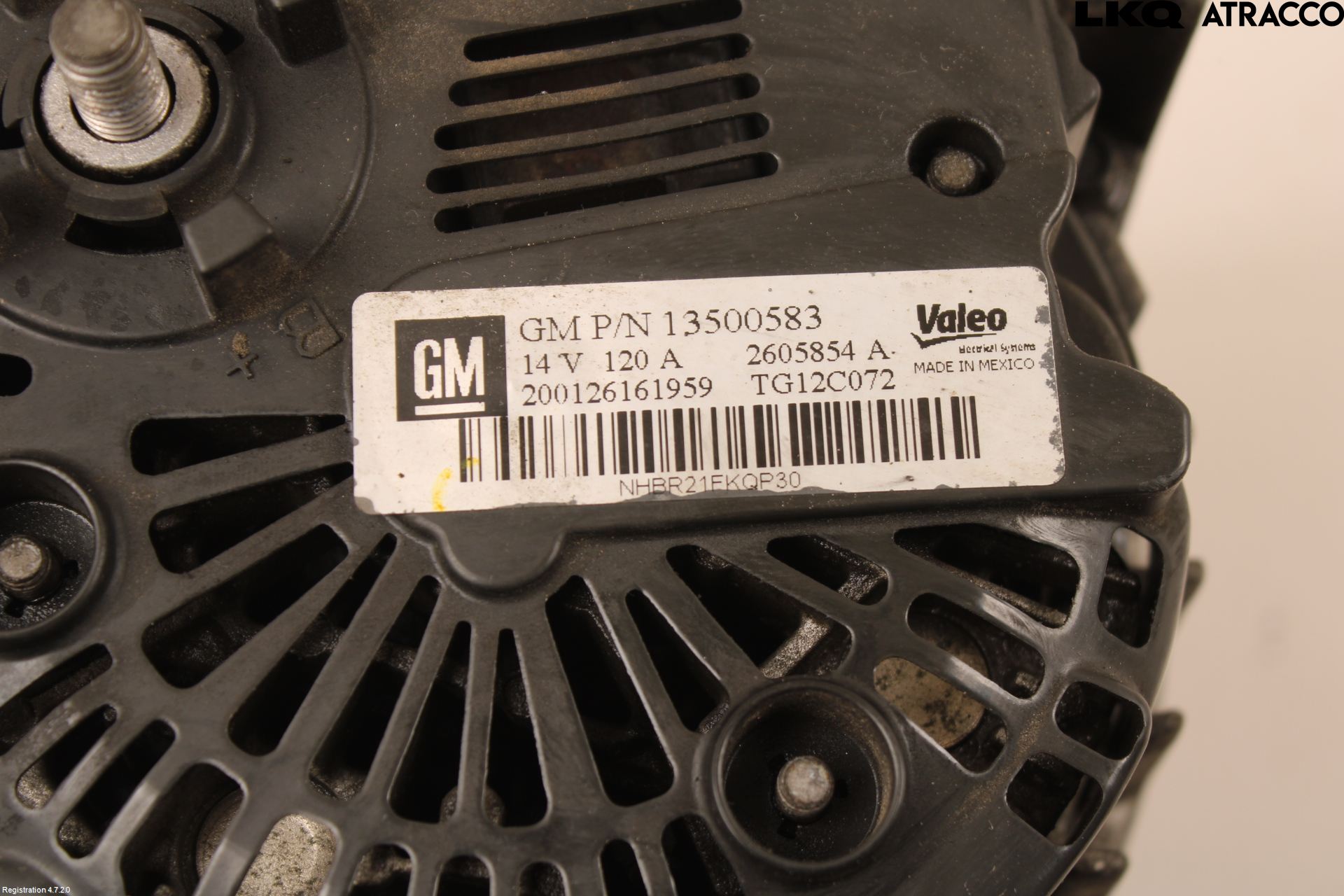 Opel ASTRA J 10-15 Generator