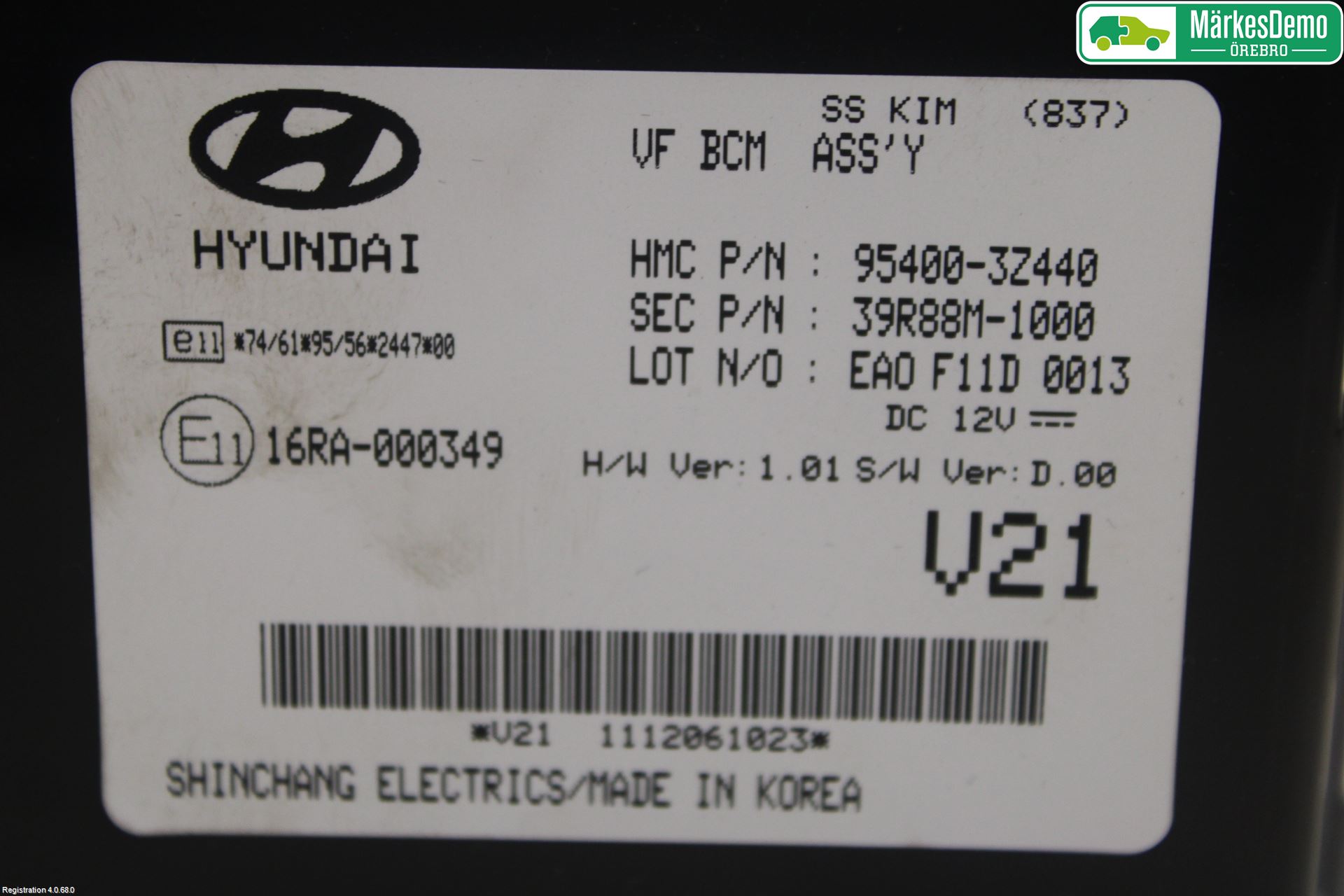 Hyundai i40 08-15 Styrenhet Övrigt