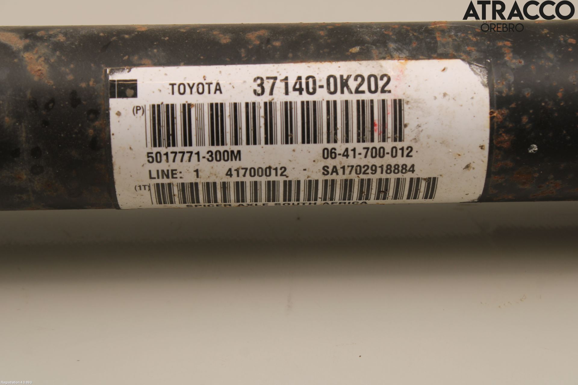 Toyota HILUX 16- Mellanaxel Främre 4Wd