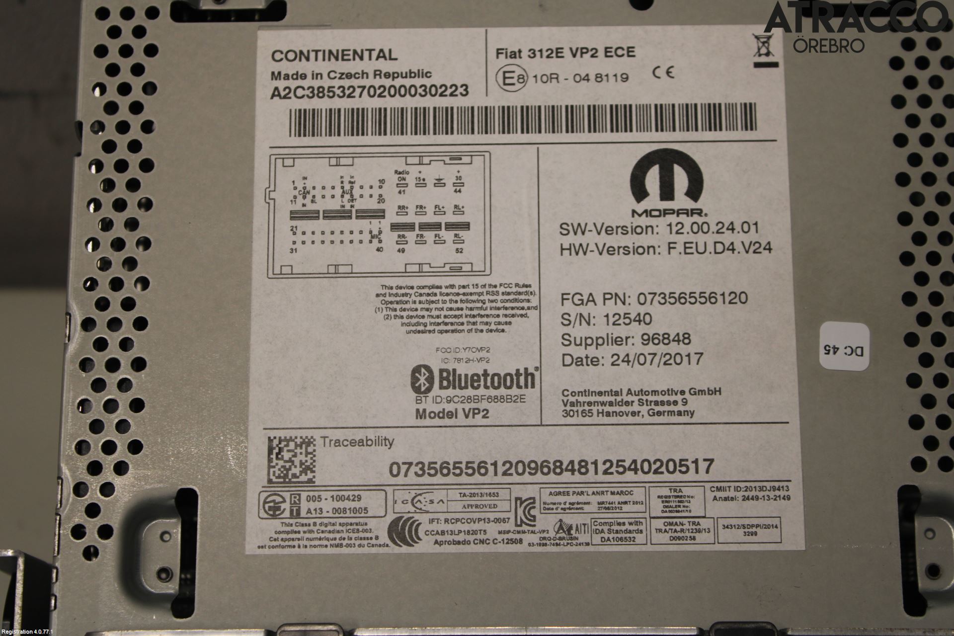 Fiat 500 07- Cd Radio - Multimediapanel