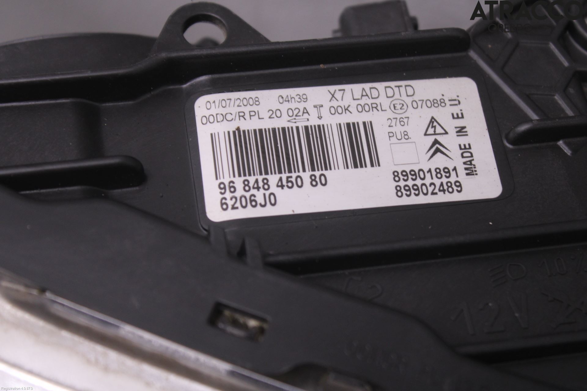 Citroen C5 08-17 Strålkastare Höger