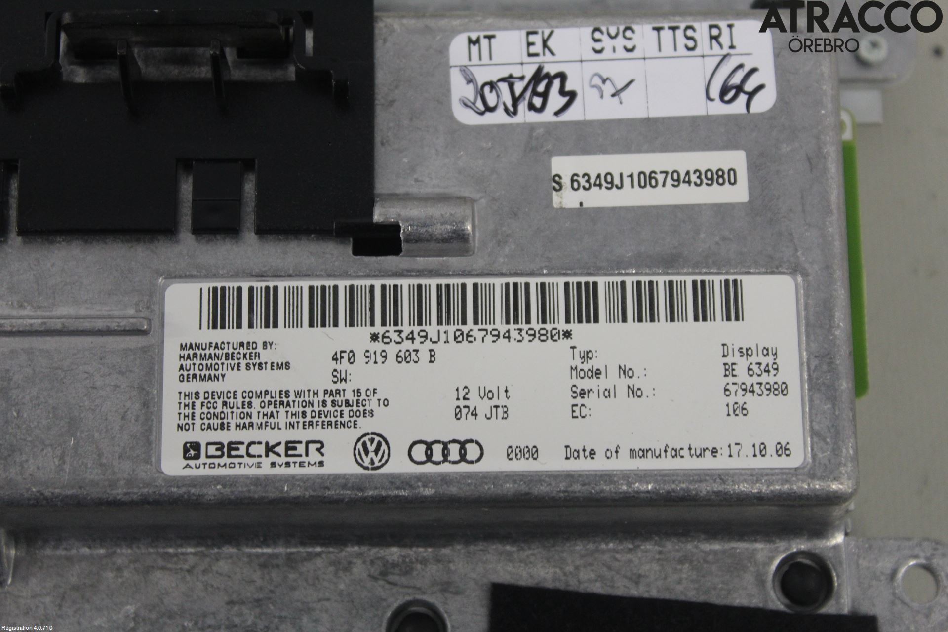Audi A6/S6     05-11 Multifunktionsdisplay