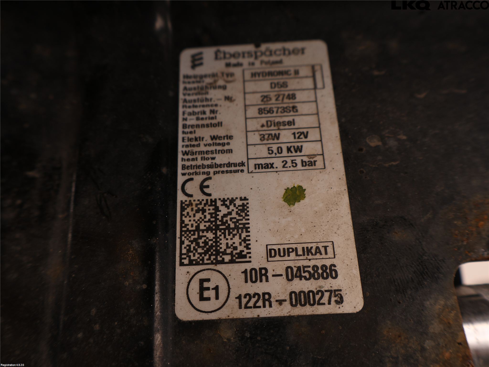 Renault MASTER III 15-20 Dieselvärmare