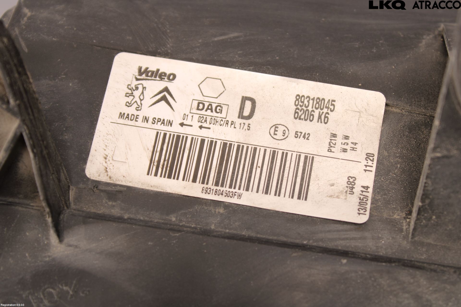 Citroen BERLINGO 08-18 Strålkastare Höger