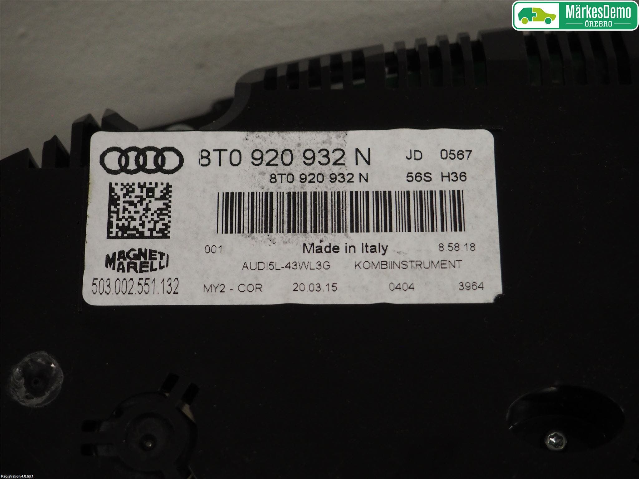 Audi A5 07-16 Instrument Komb