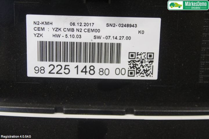 Citroen JUMPY/E-JUMPY 16- Instrument Komb