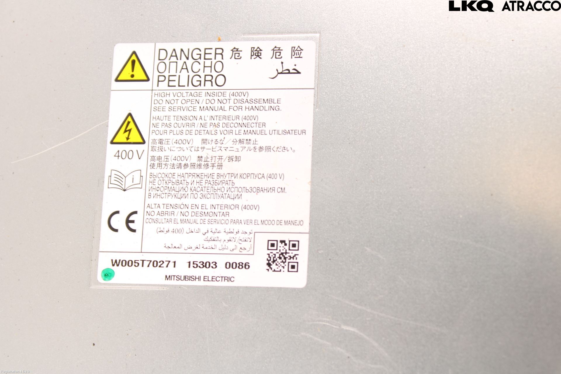 Mitsubishi OUTLANDER 13-21 Batteriladdare Högspänning