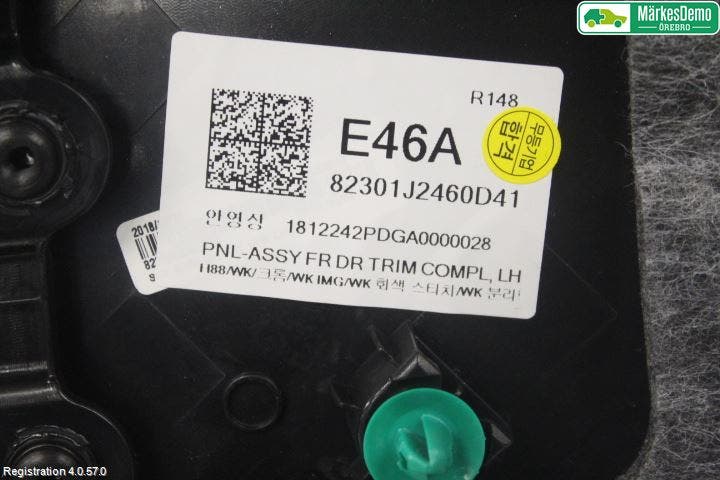 Kia SOUL 09- Dörrklädsel Vä