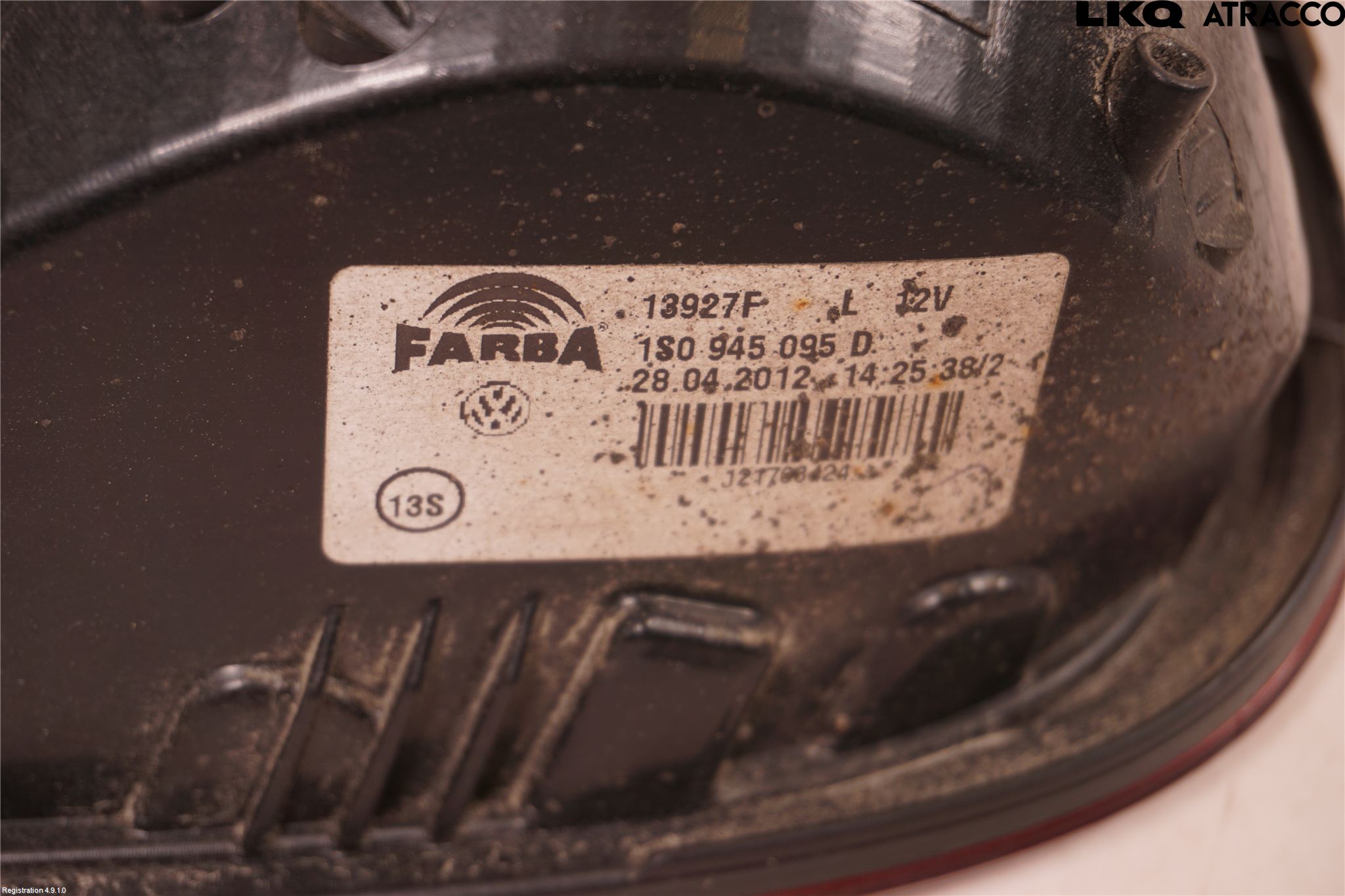 Volkswagen VW UP! / E-UP! Bakljus Vänster