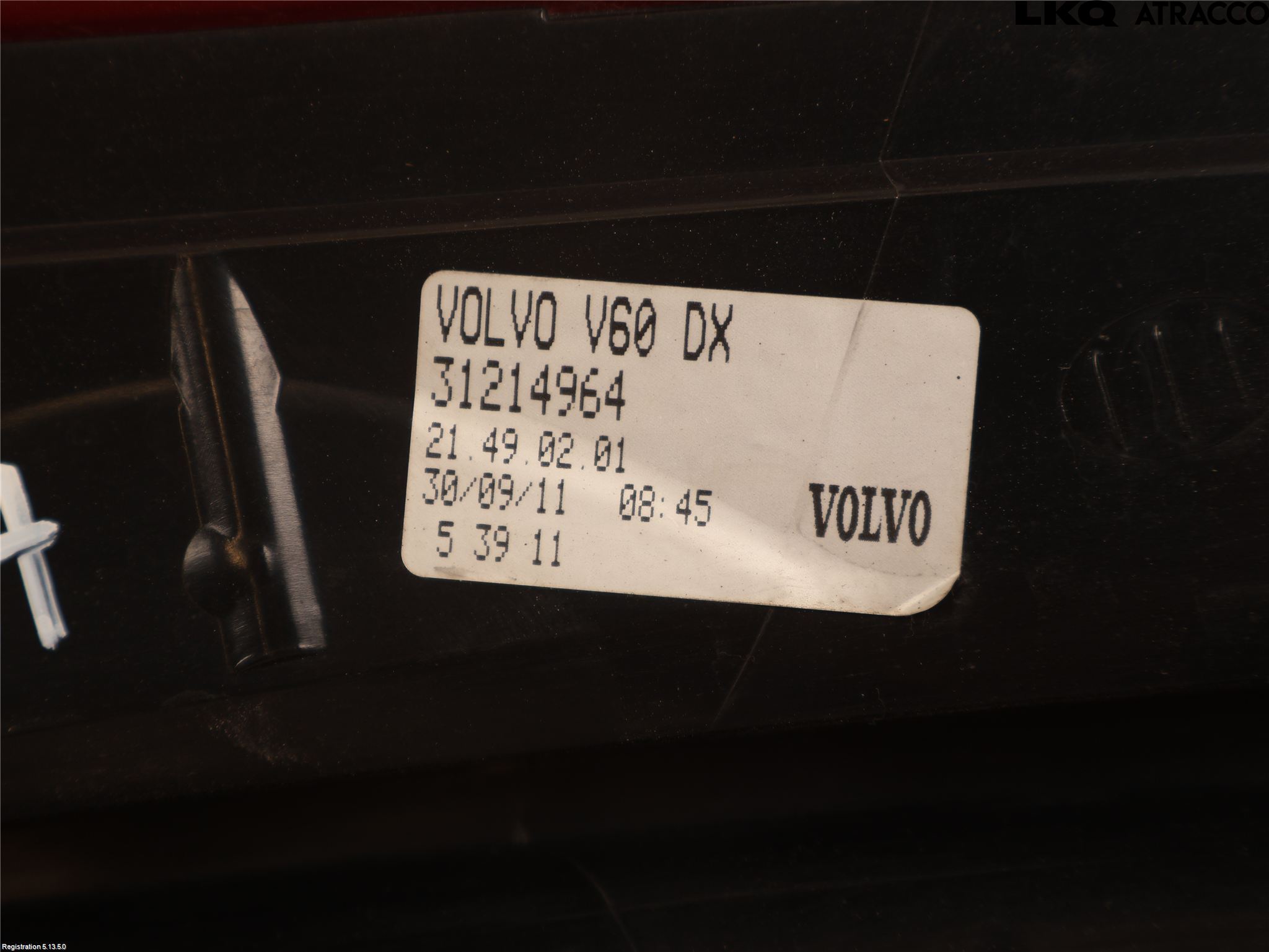 Volvo V60 11-13 Bakljus Höger