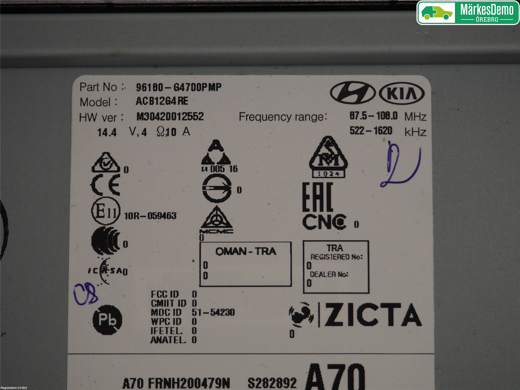 Hyundai i30 PD 17- Radio