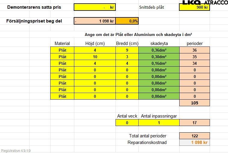 GM CHEVROLET CRUZE Dörr Bak Vänster