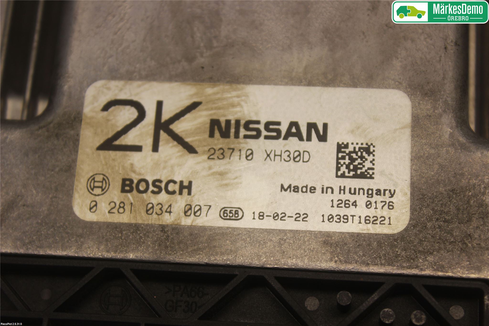 Nissan NV200/NV200 COMBI Styrenhet Insprut Bensin