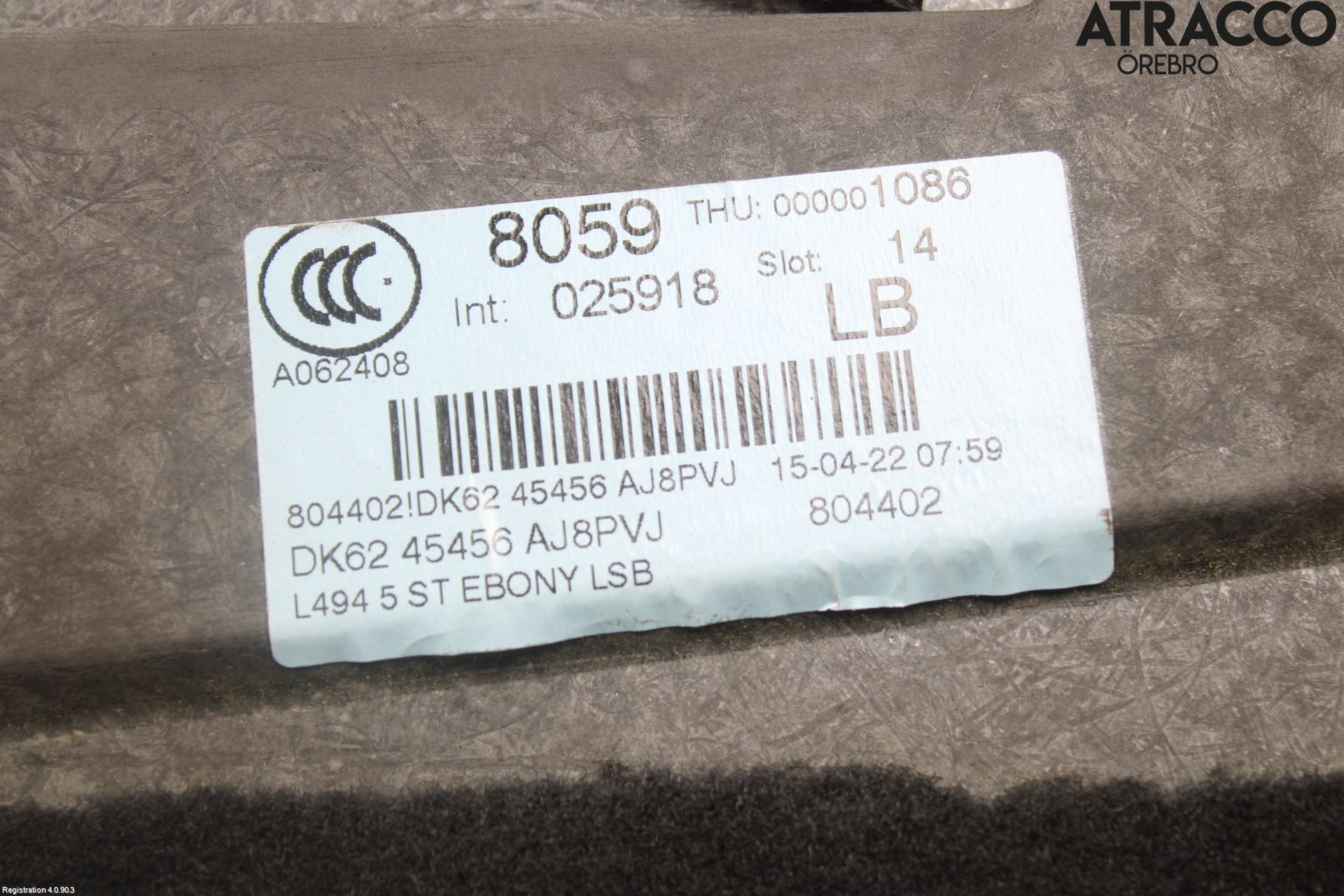 Landrover RANGE ROVER SPORT (L494) 14-22 Inrbagagerumklädsel-Golv
