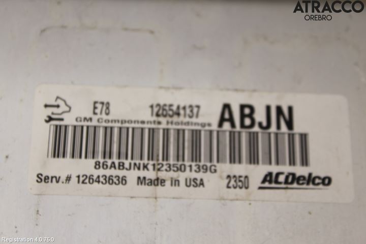 GM CHEVROLET CRUZE Styrenhet Insprut Bensin