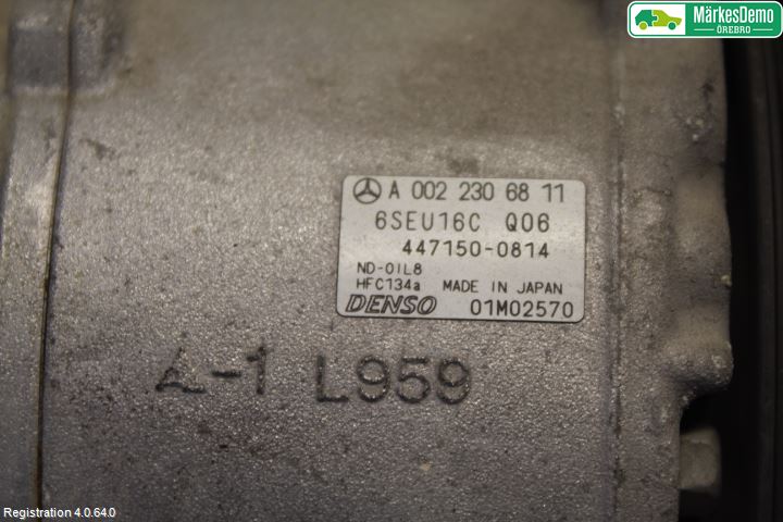 Mercedes-Benz MB A-KLASS (W169) 04-12 Ac Kompressor