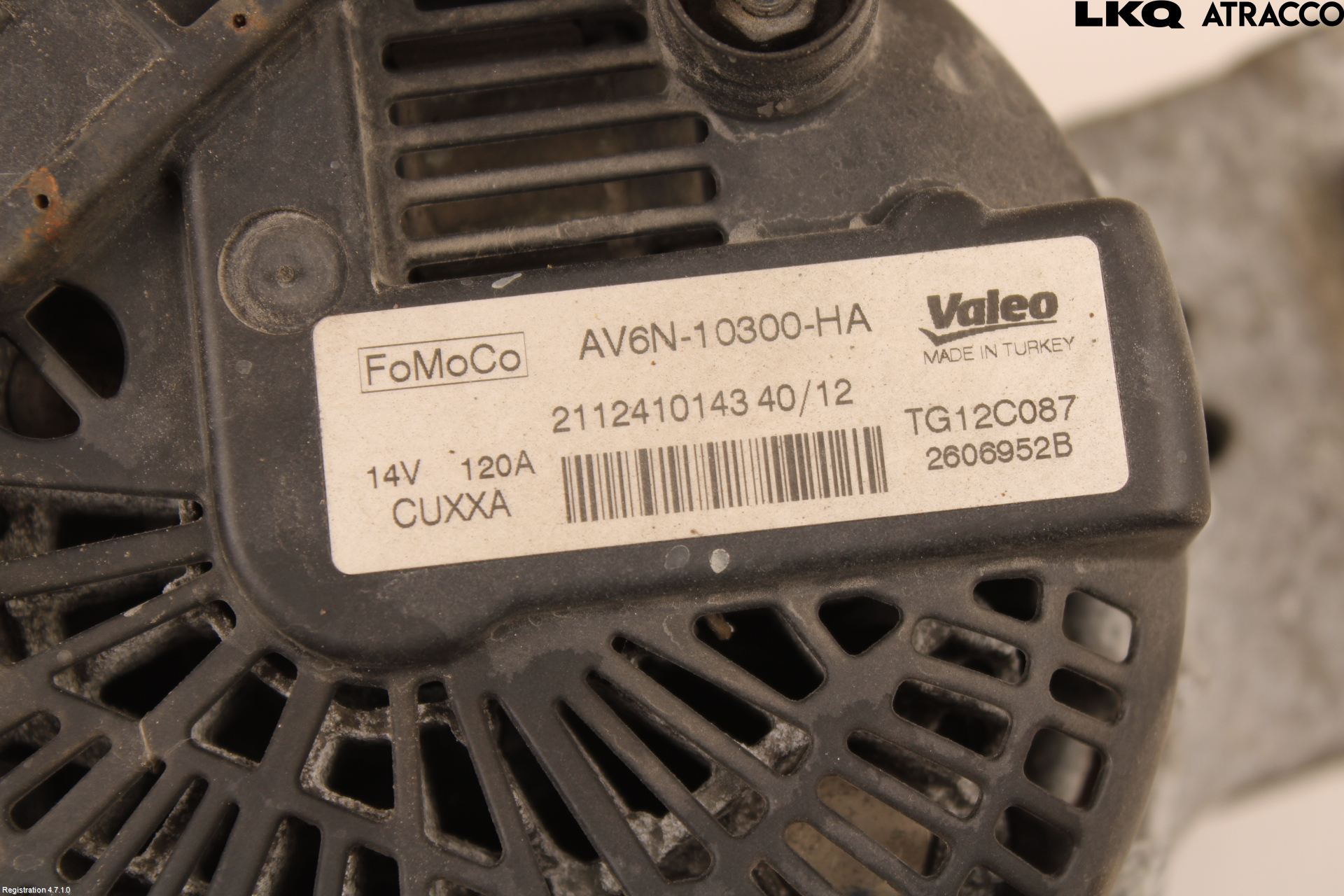 Ford FIESTA 09-12 Generator