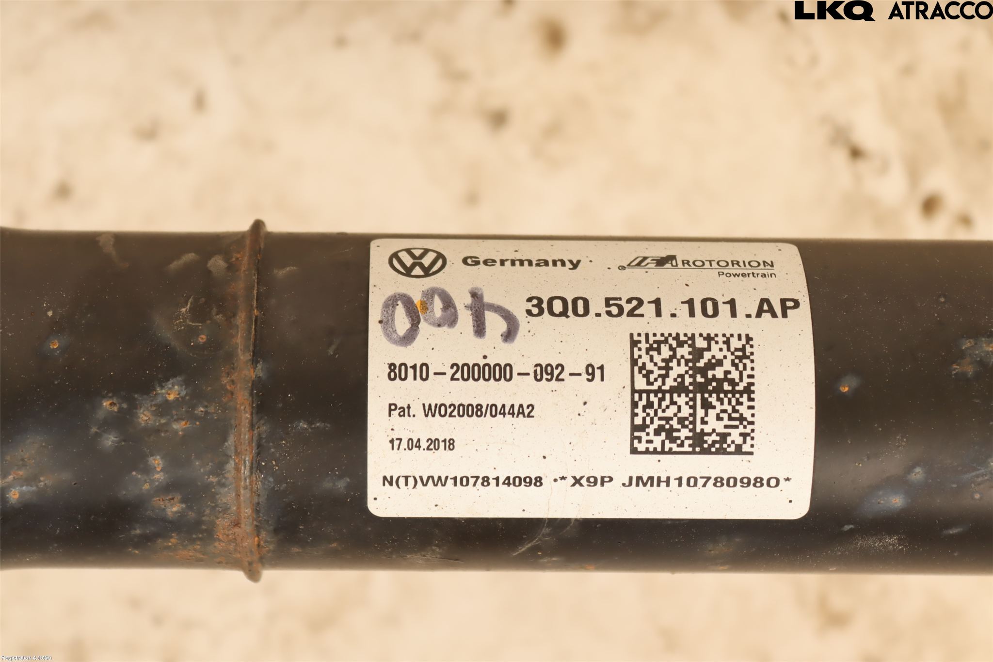 Volkswagen VW PASSAT 15-19 Mellanaxel Komp